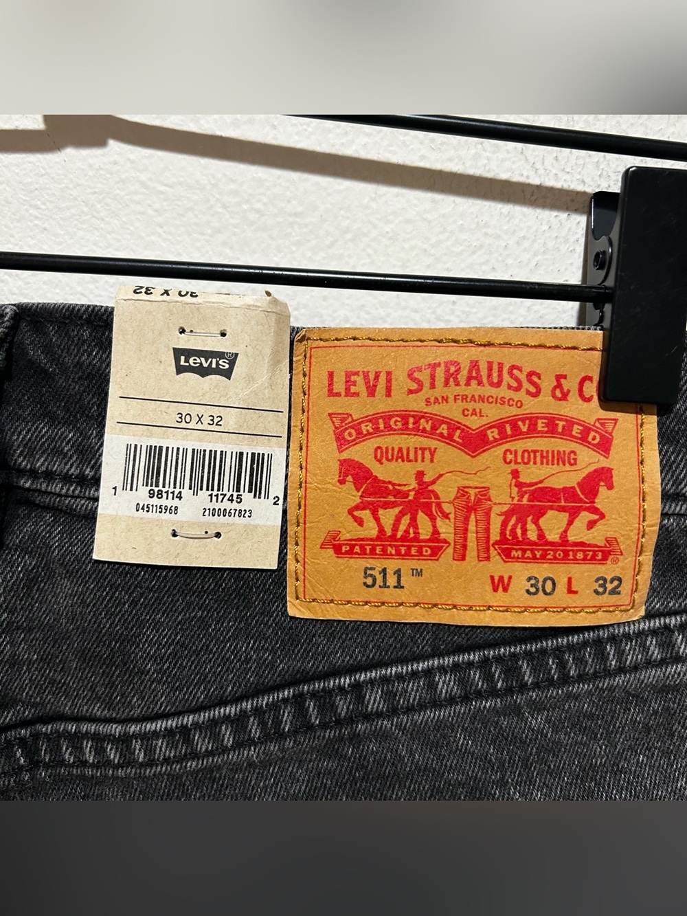 NWT Levi Strauss 511 Slim Stretch Black Jeans - Men’s Size 30 x 32 - Picture 4 of 11